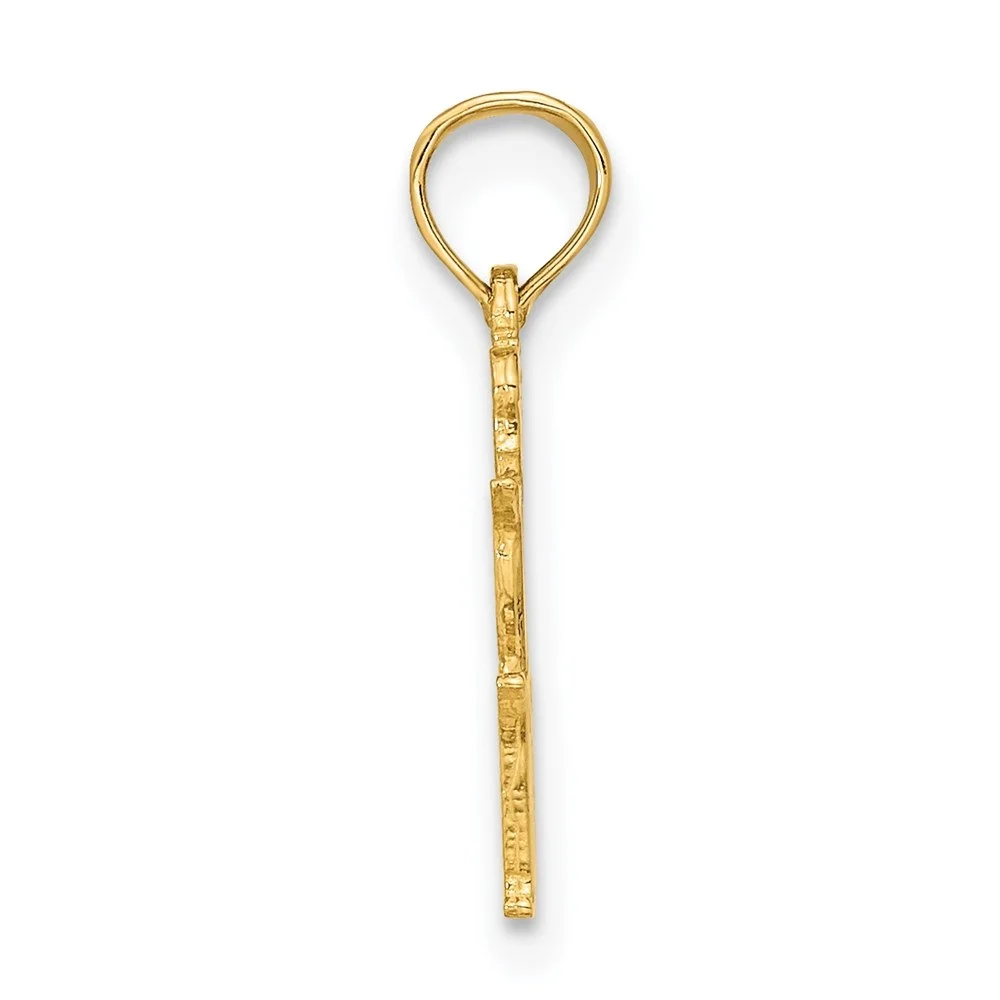 Auriga 14k Yellow Gold VIRGO Zodiac Charm for Women (Length - 17.4 mm, Width - 13.7 mm)