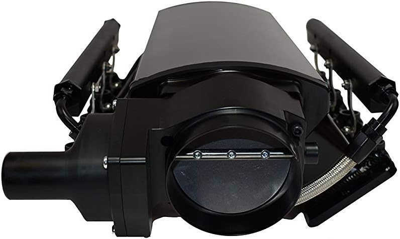 A-Team Performance - Intake Manifold Drive By Wire Throttle Body Metal Sheet Fabricated Black EFI 15° Throttle Opening