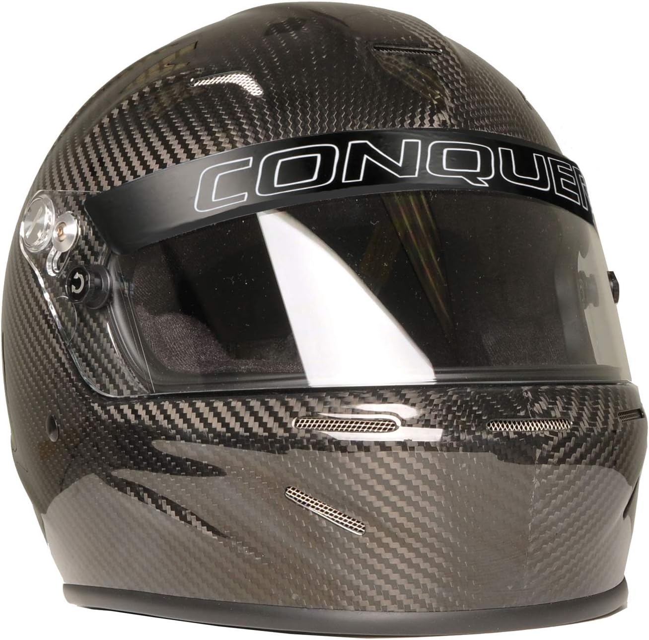 Conquer Carbon Fiber Full Face Auto Racing Helmet Snell SA2020