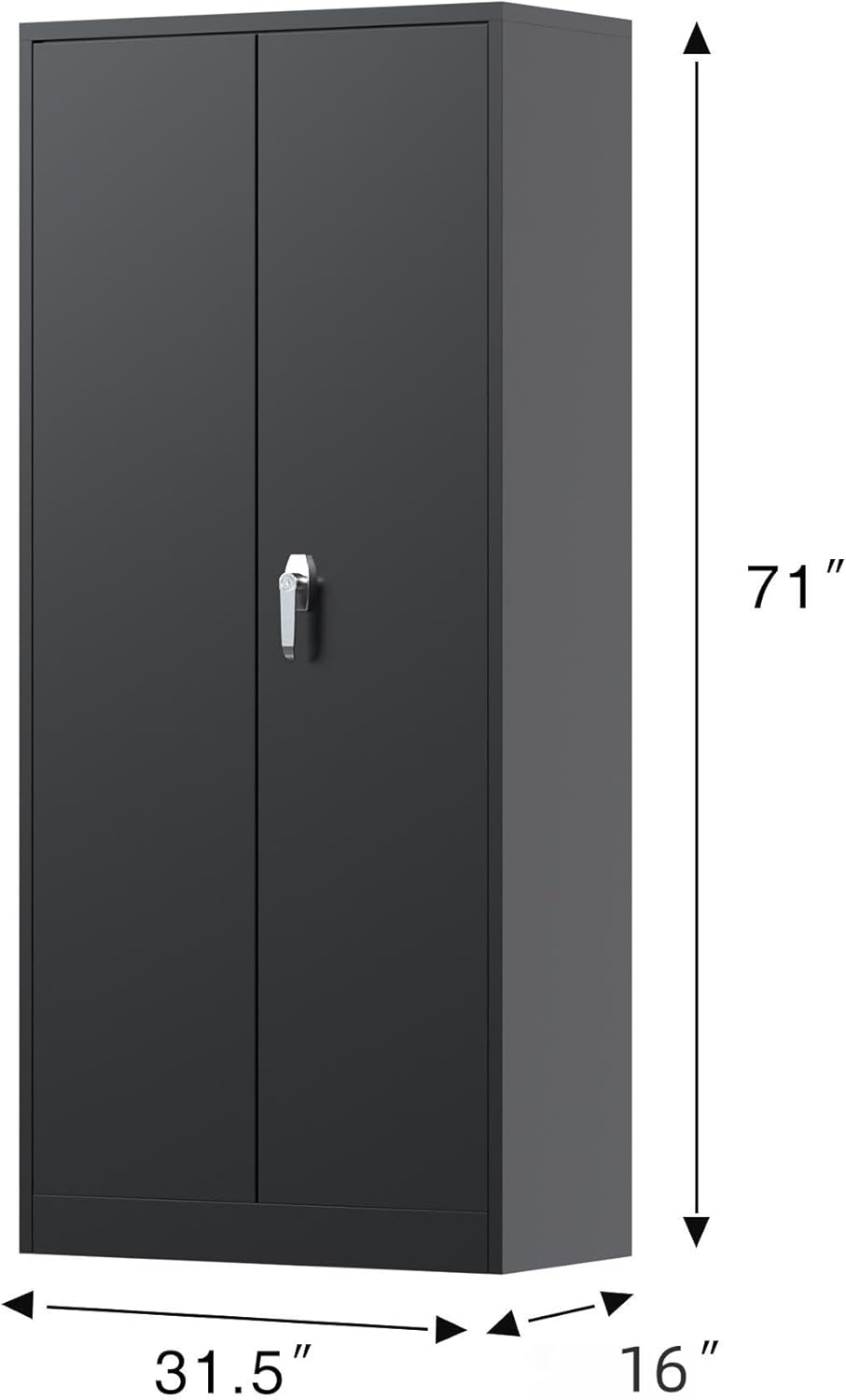 Garage Storage Cabinet, Metal Cabinet,Garage Cabinets, Metal Storage Cabinet with Doors and Shelves