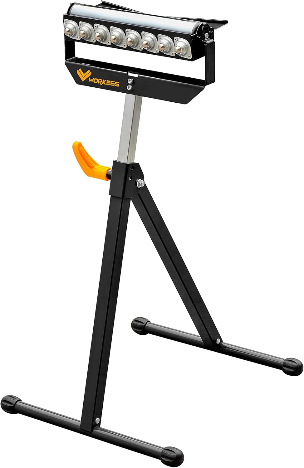 WORKESS Roller Support Stand,WK-RS010 132 Lbs Load Capacity,Adjustable Height (27 - 43) Single Roller Stands for Woodworking Pack of 2