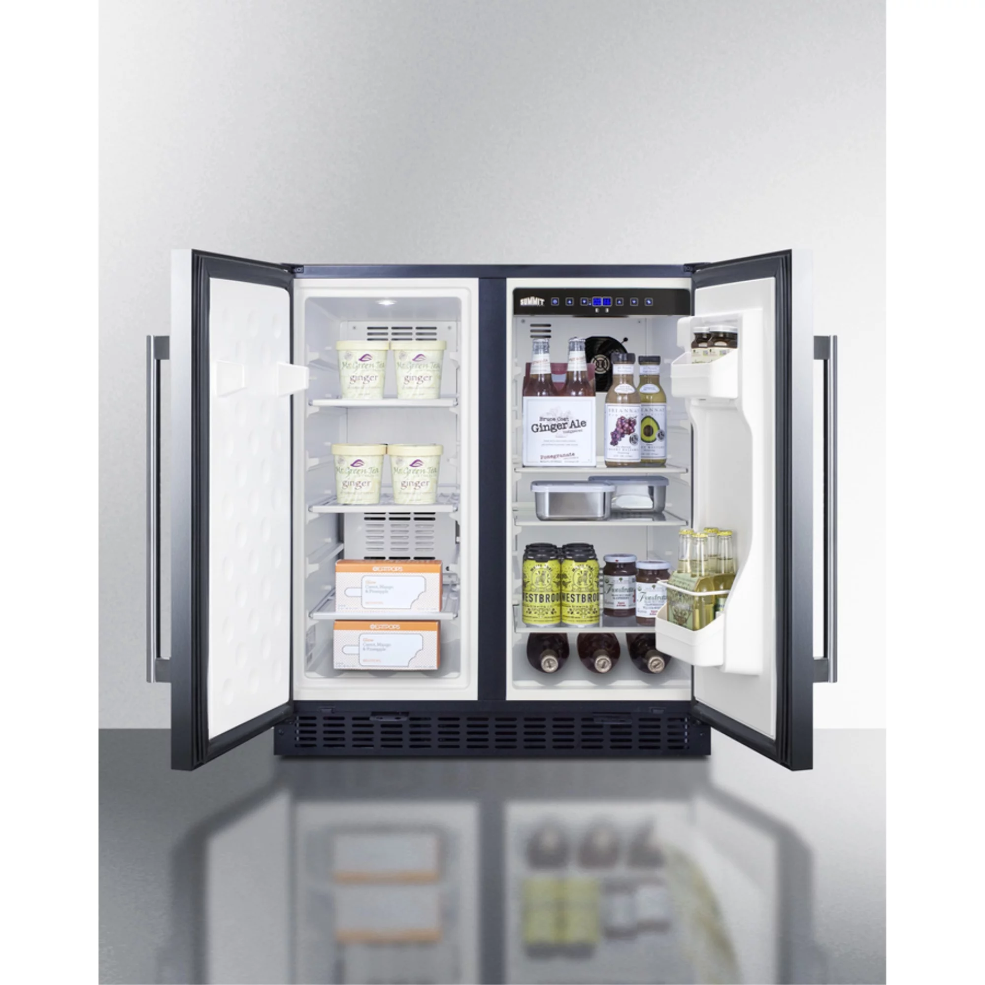 Summit Appliance Summit 29.5-inch 5.4 cu.ft. Convertible Undercounter Refrigerator with Freezer