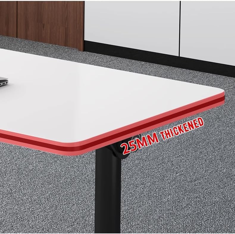 Conference Table Foldable Meeting Tables, Mobile Training Table with Wheels, Flip Top Rolling Seminar Meeting Table for Offices, Meeting Rooms