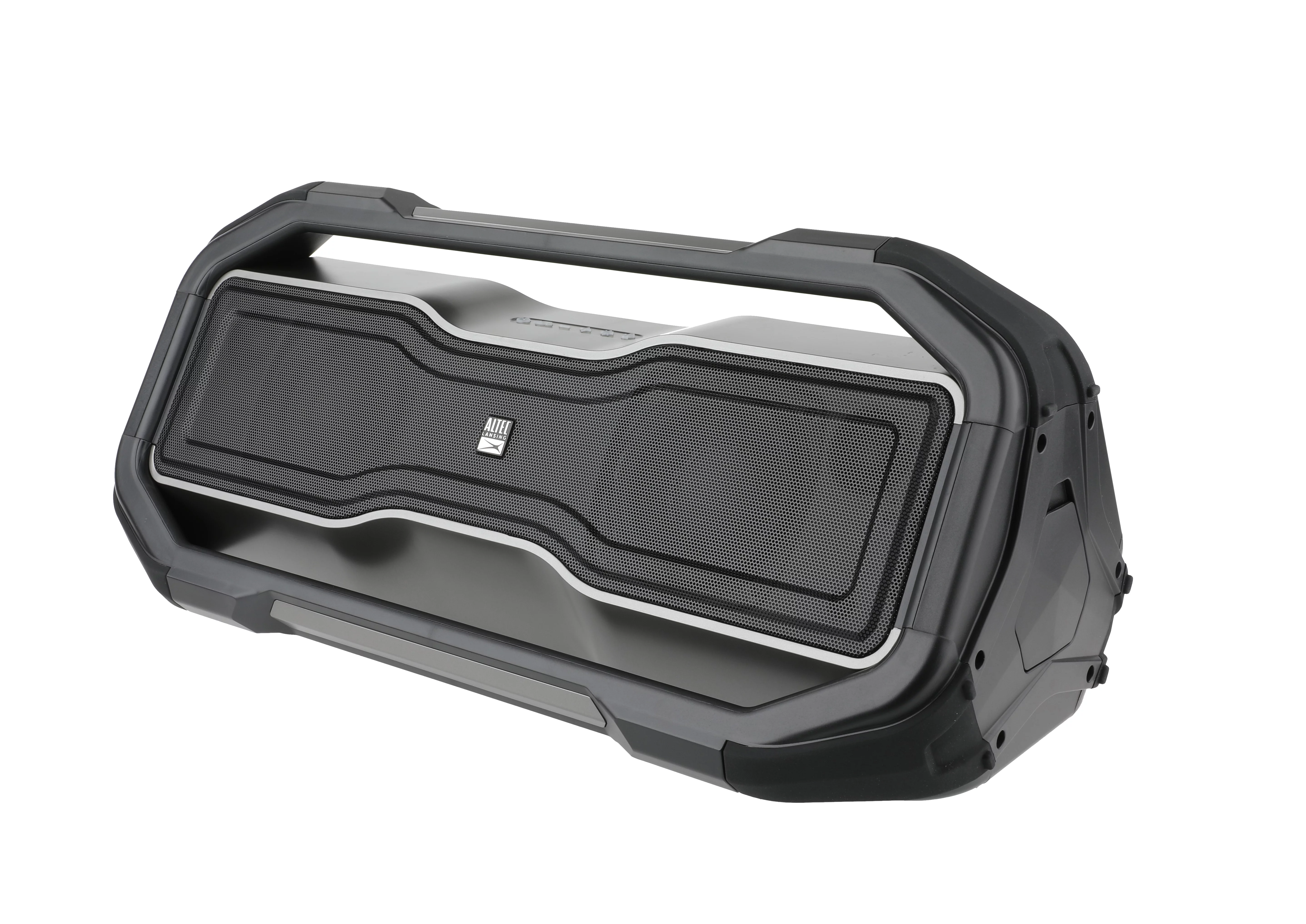 Altec Lansing IMW999 RockBox XL 20 Hours Playtime IP67 Waterproof USB Charger LED Portable Wireless Bluetooth Speaker Metallic Gray