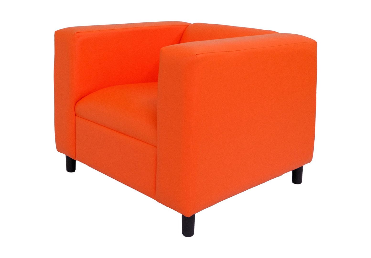 Coast to Coast Sofas Canal Faux Leather Sofa Chair for Living Room, Bedroom with Solid Wood Frame