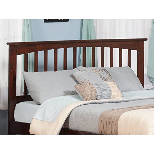 AFI Mission Full Size Headboard with Attachable Charger in Walnut