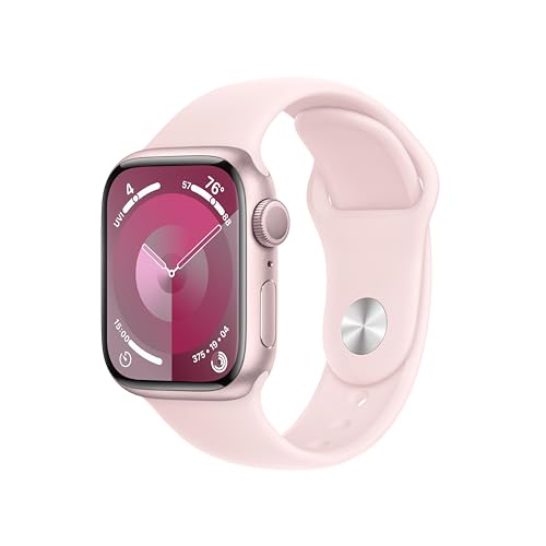Apple Watch Series 9 [GPS 45mm] Midnight Aluminum Case with Midnight Sport Band, S/M (Renewed) - Radiant Selections