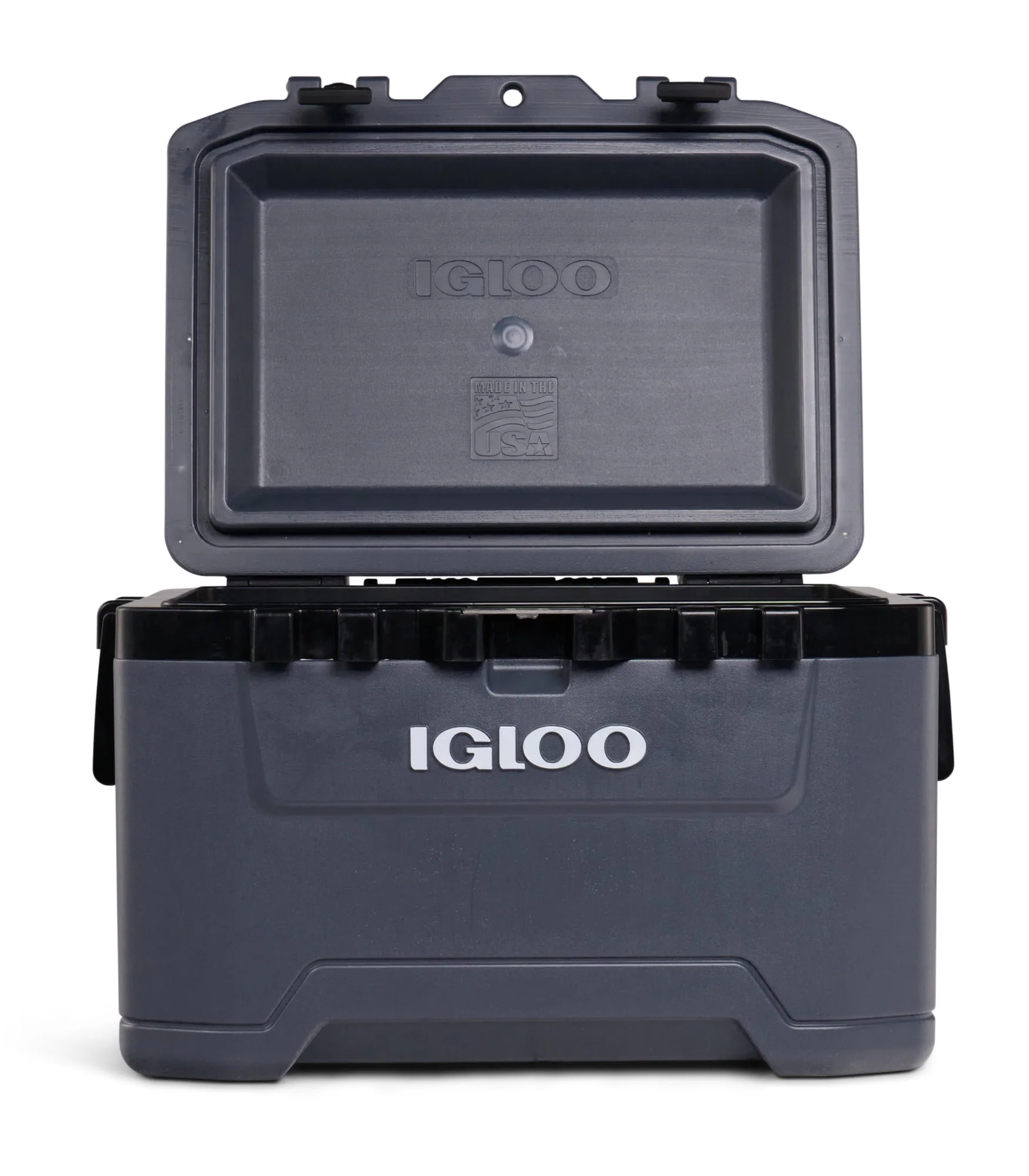 Igloo Overland 52 QT Ice Chest Cooler with Wheels, Gray (26 x 19 x 16)