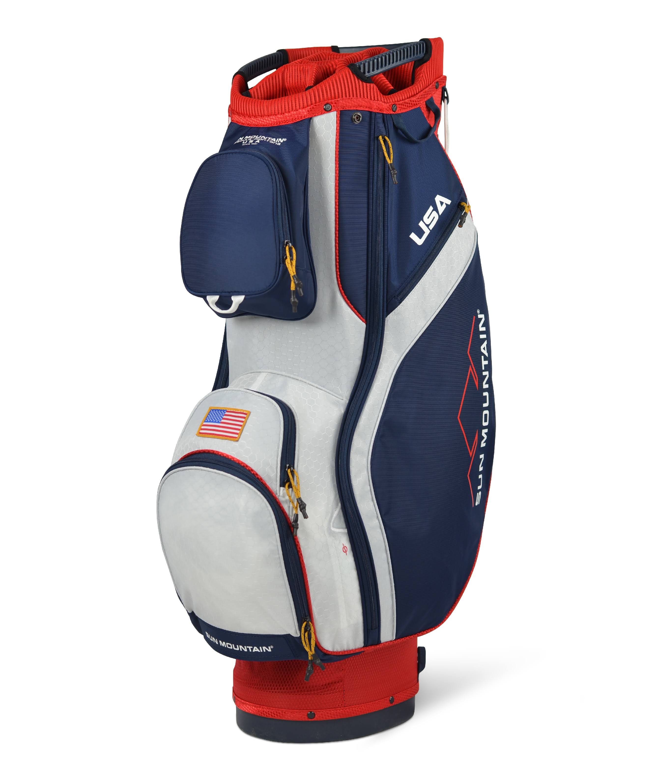 Sun Mountain Teton Cart Bag - Red/Navy/White