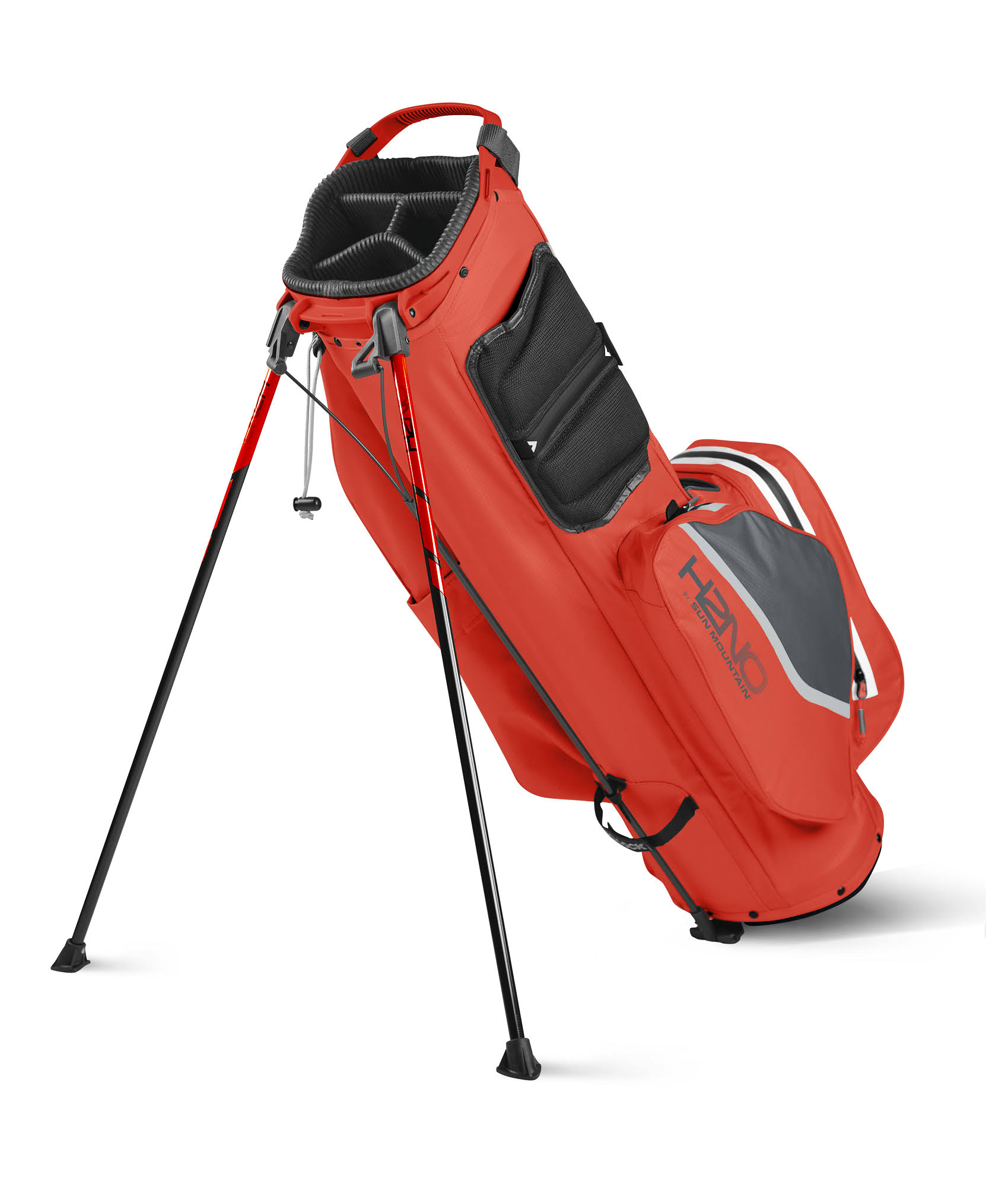 Sun Mountain H2no Litespeed Stand Bag, Inferno/Gunmetal/Cadet