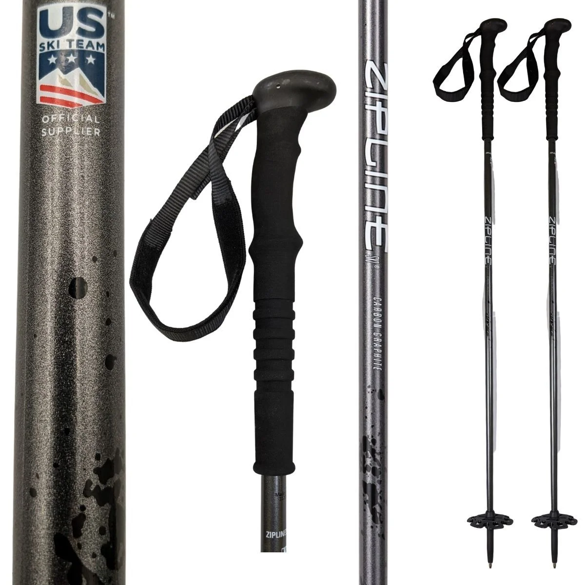 Zipline Blurr XT Graphite Composite Ski Poles