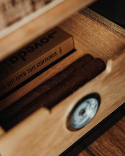 KingChii 16L Electric Cigar Humidors Temperature Control System, Cooling & Heating Humidor Cabinet with Spanish Cedar Wood Shelves & Hygrometer