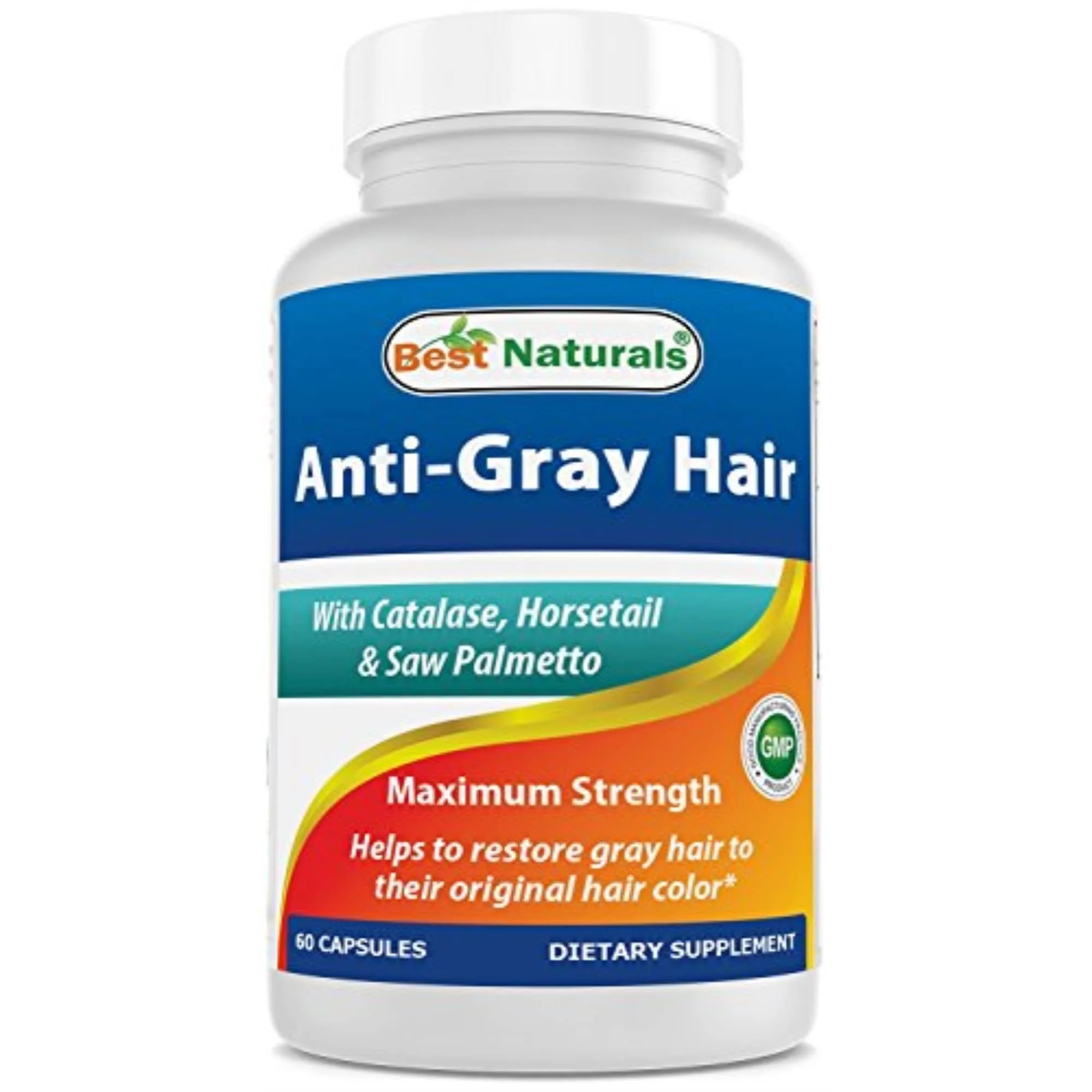 Best Naturals Anti Gray Hair Formula, 60 Count (pack of 2) - Kansas Nuitrition - HNZSDS