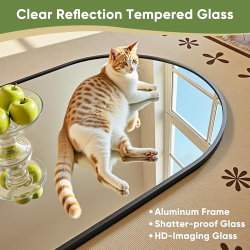 Floor Mirror, 78"x38" Oversized Full Length Mirror with Stand,Arched Full Body Mirror Standing Hanging Leaning Against Wall