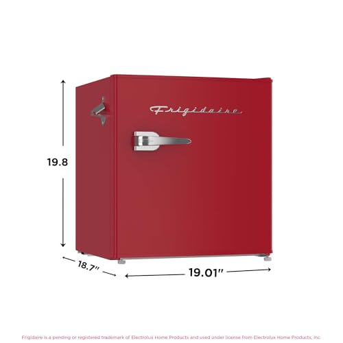 Frigidaire EFR176 Retro Compact Fridge with Chiller Mini Refrigerator with Built-in Bottle Opener for Office, Bedroom, Dorm Room or Cabin