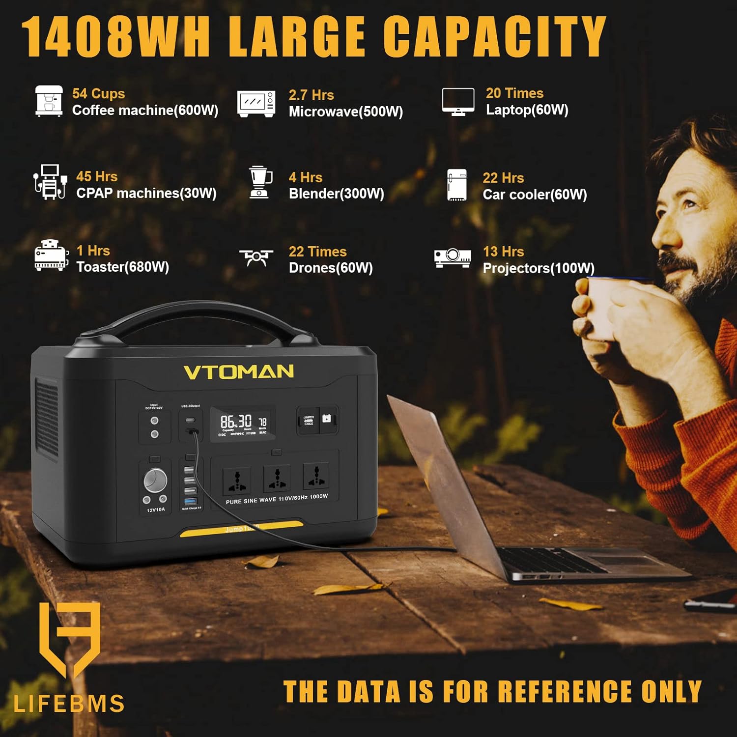 VTOMAN Jump 1000 Portable Power Station 1000W