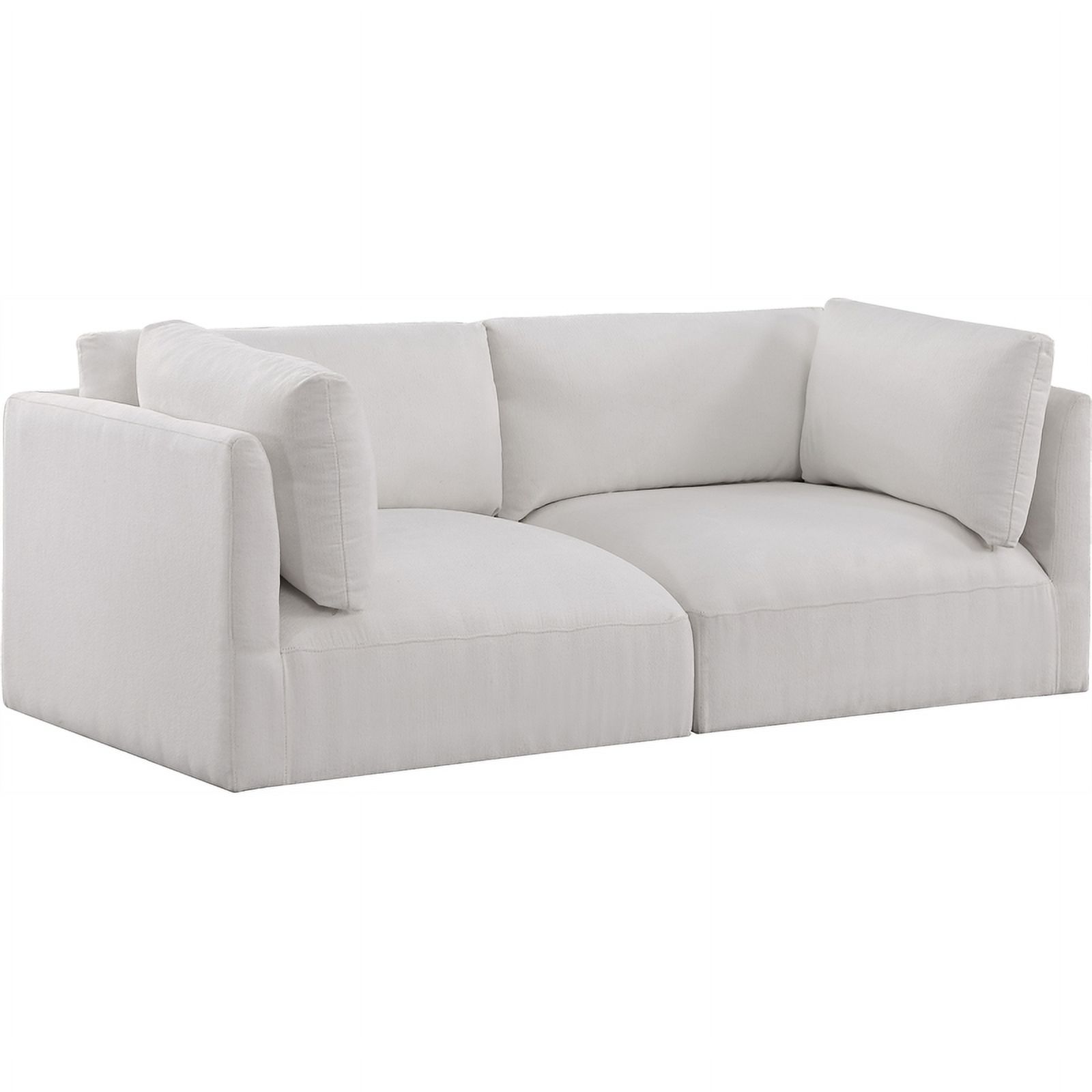 Meridian Furniture Ease Cream Fabric Modular Sofa