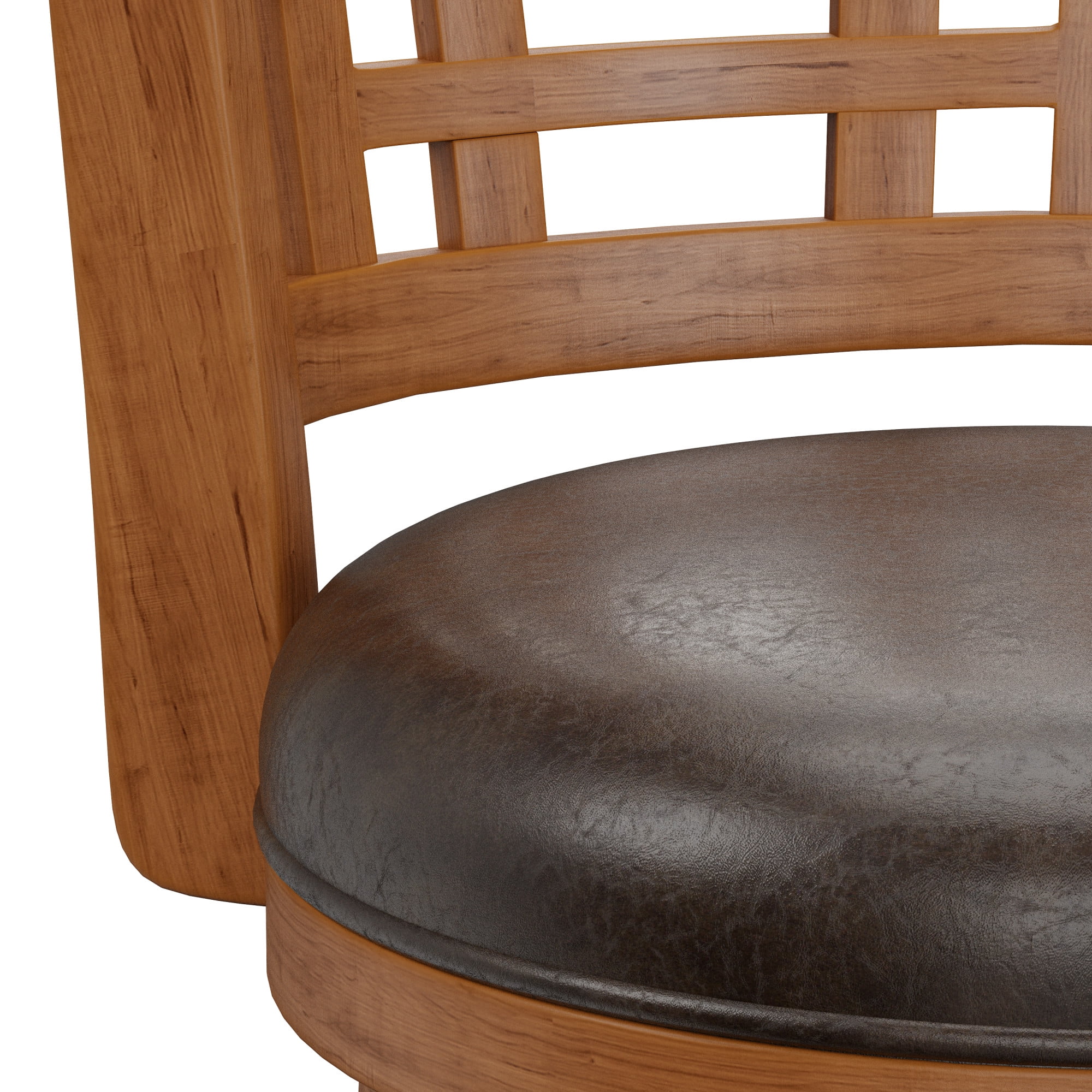 Hillsdale Furniture Fairfox Bar Stool with 360-Degree Swivel, Brown