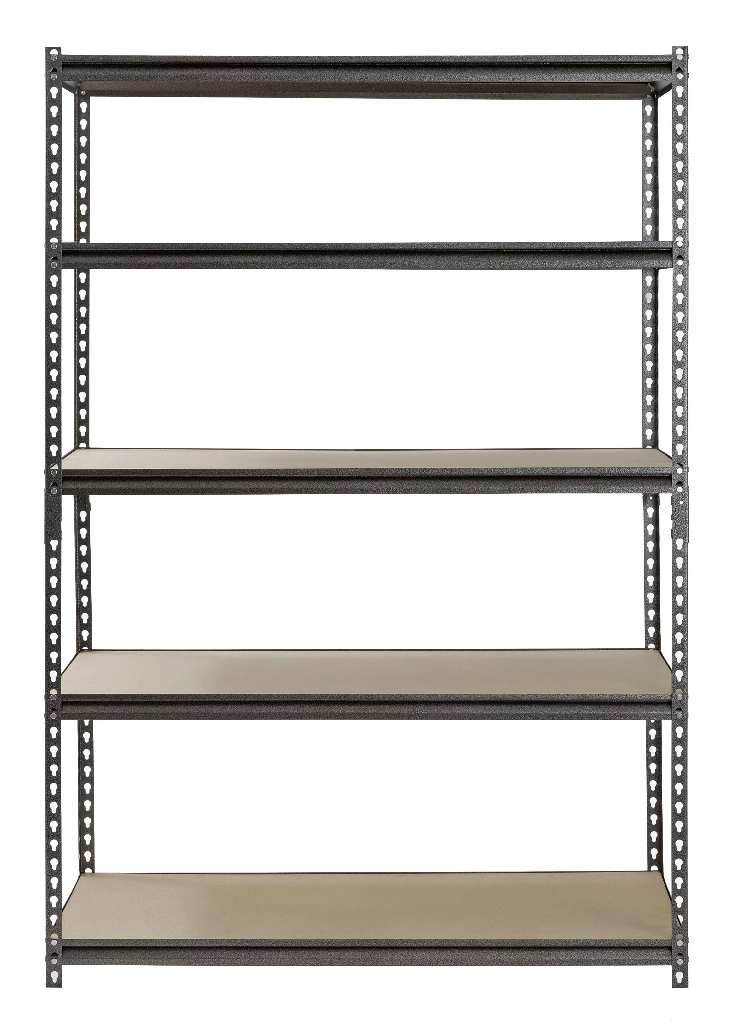 Muscle Rack 48"W x 24"D x 72"H 5-Tier Steel Shelving; 4,000 lb. Total Capacity; Silver