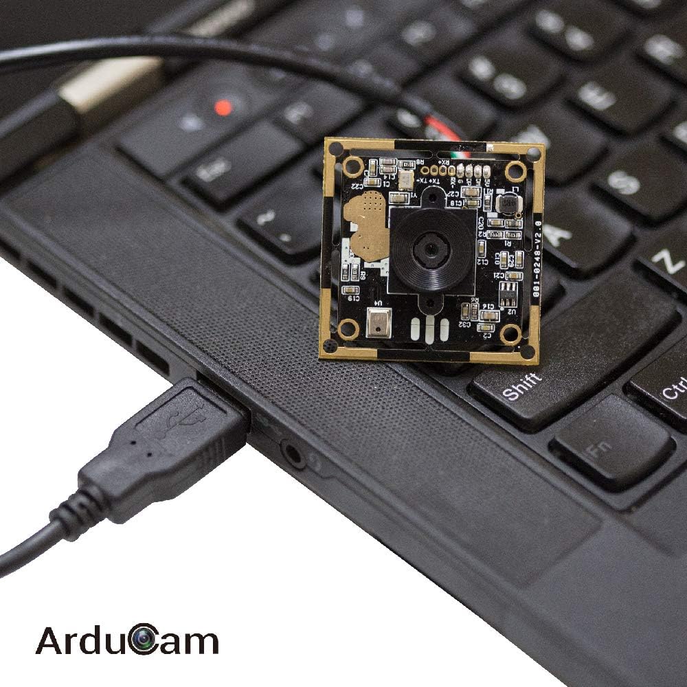 Arducam 8MP 1080P Auto Focus USB Camera Module with Microphone, 1/3.2” CMOS IMX179 Mini UVC USB2.0 Webcam Board with 3.3ft/1m Cable for Windows