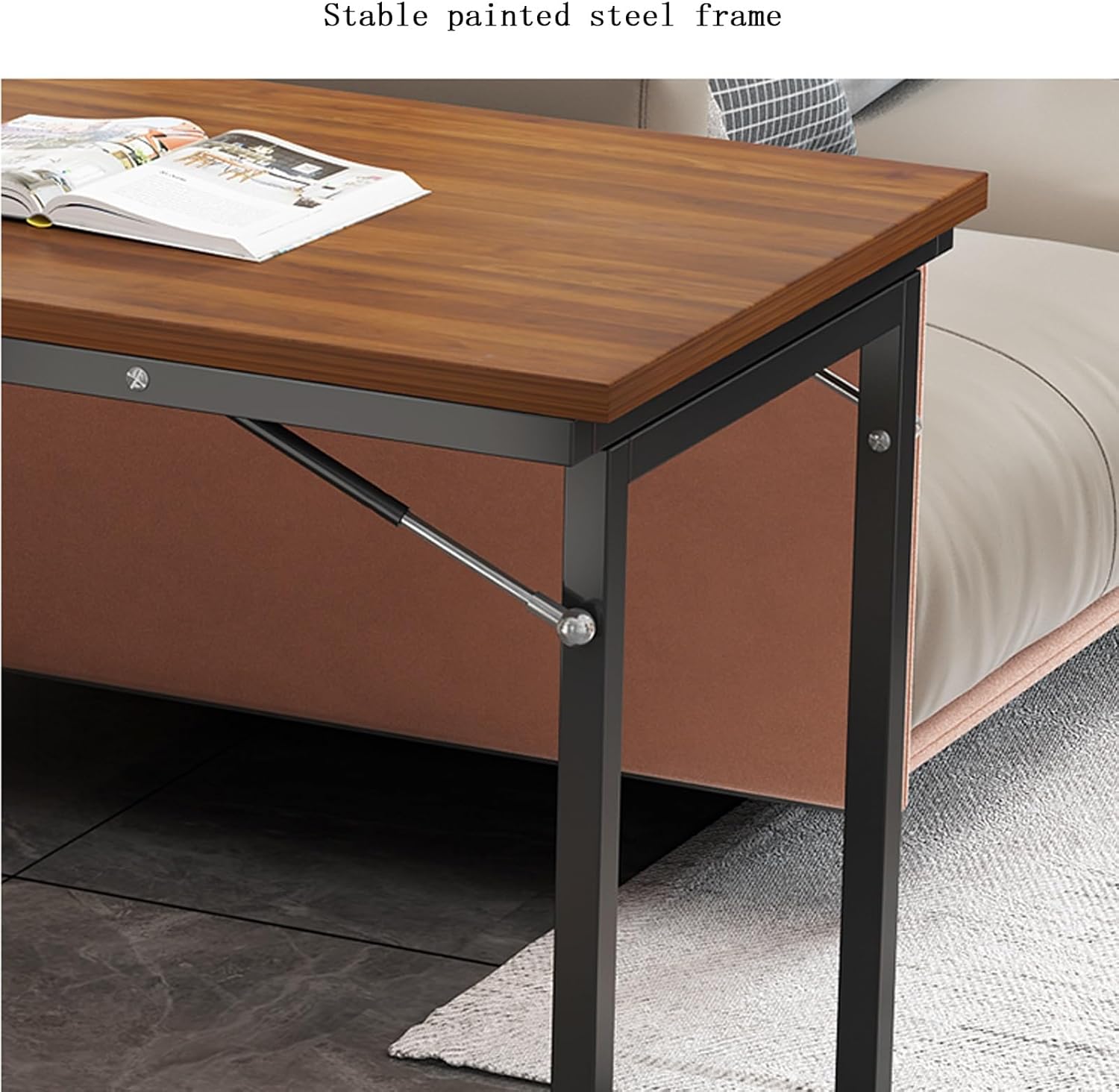 Wall Mounted Folding Desk, Heavy Duty Wall Mounted Folding Table, With Adjustable Steel Bracket Fold Down Wall Mounted Workbench, Suitable For Home
