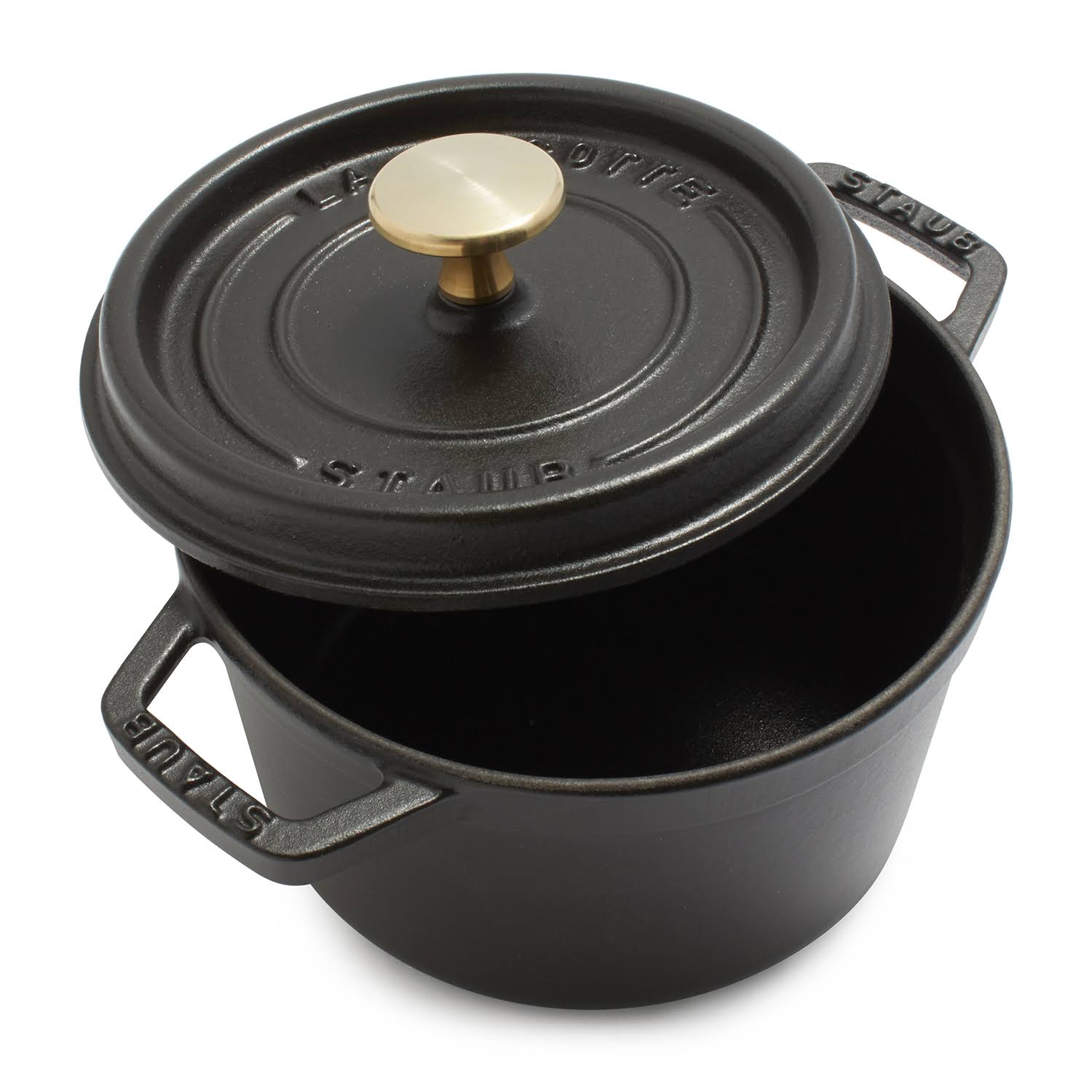 Staub Cast Iron 0.75-Quart Round Cocotte - Graphite Grey
