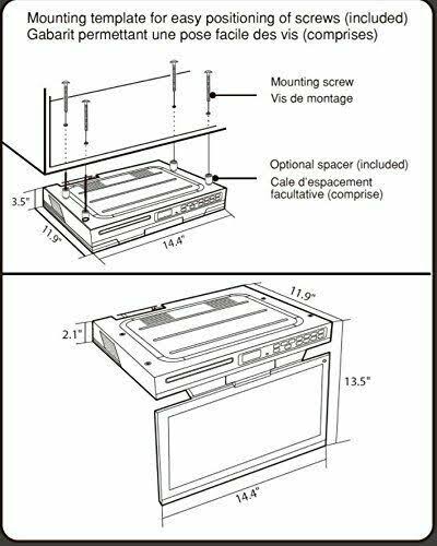 Venturer KLV3915 15.4-inch Undercabinet Kitchen LCD TV/DVD Combo