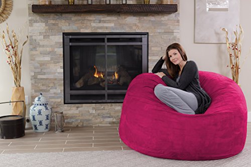Chill Sack Bean Bag Chair - 5' Giant Memory Foam Lounge Chair with Soft Microfiber Cover – Cozy Furniture for Living Room, Dorm