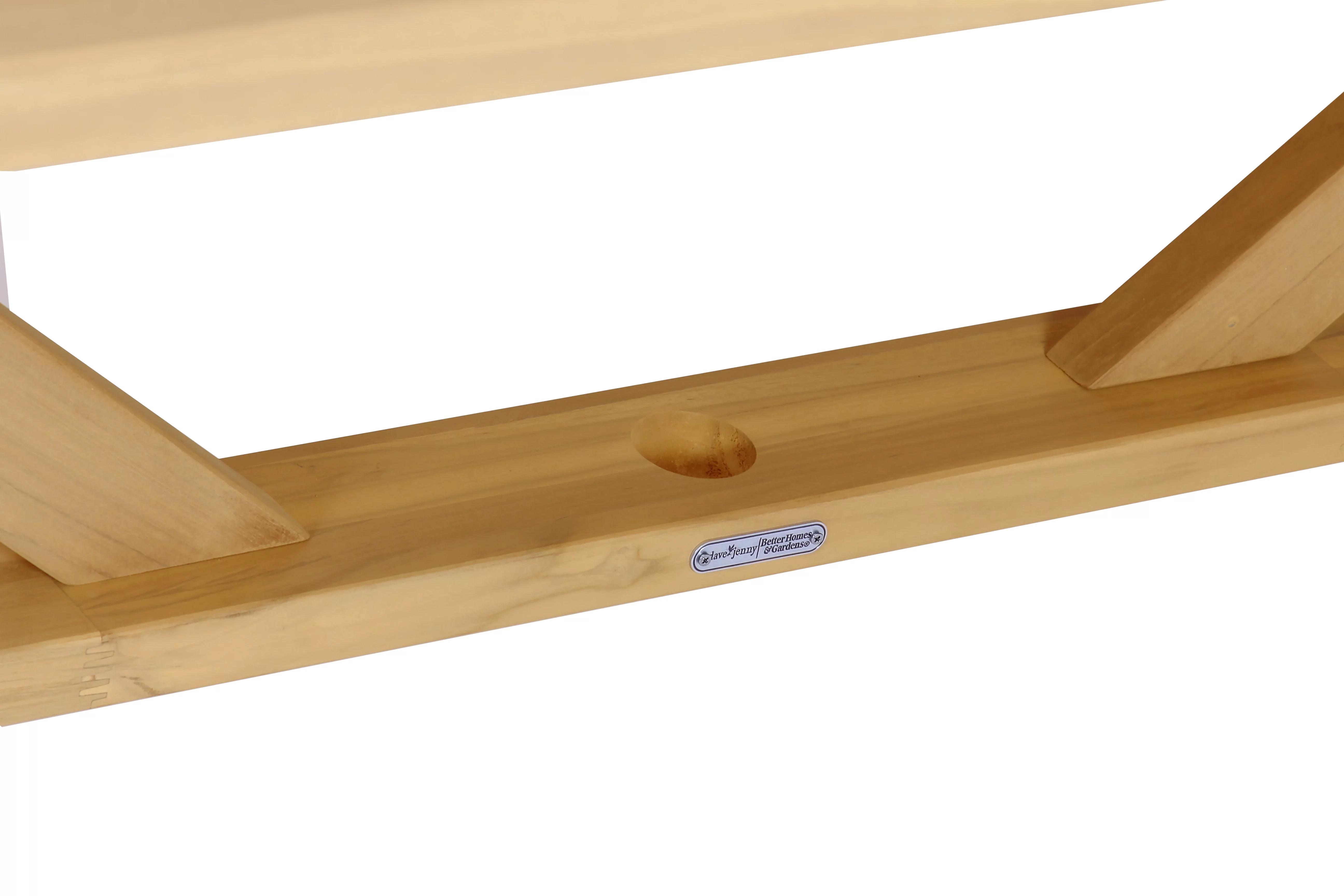 Better Homes & Gardens Ashbrook, Outdoor, Teak Dining Table by Dave & Jenny Marrs