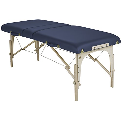 EARTHLITE Portable Massage Table Package AVALON – Reiki Endplate, Premium Flex-Rest Face Cradle & Strata Cushion, Carry Case (30”x73”)