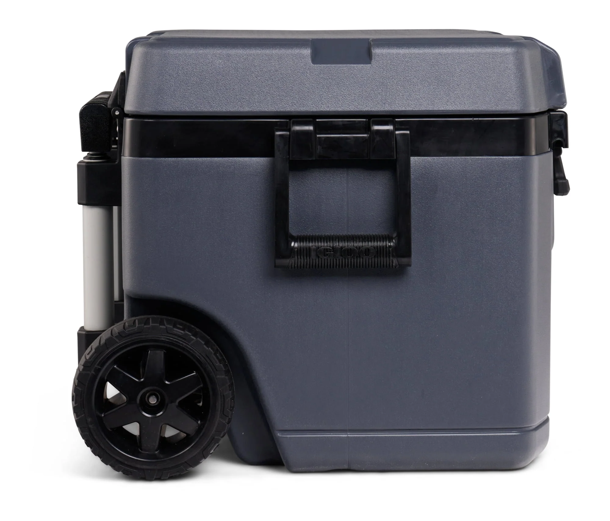 Igloo Overland 52 QT Ice Chest Cooler with Wheels, Gray (26 x 19 x 16)