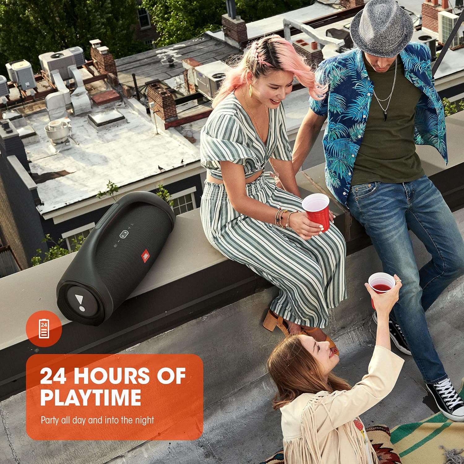 JBL Boombox 2 - Portable Bluetooth Speaker, Powerful Sound and Monstrous Bass, IPX7 Waterproof, 24 Hours of Playtime, Powerbank