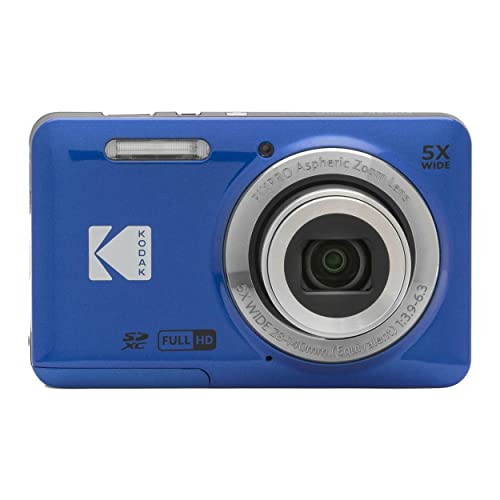 Kodak PIXPRO Friendly Zoom FZ55 Digital Camera (Black) Bundle with Case for Compact Cameras