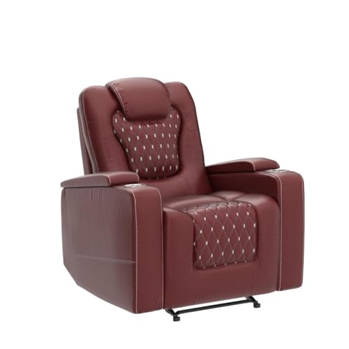 ANJ Power Recliner Chair with USB Ports and Cup Holders