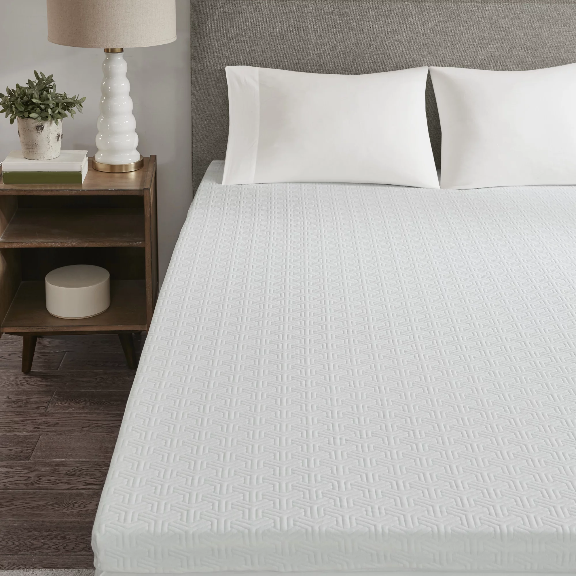 Comfort Classics 3" Gel Memory Foam with 3M Cover Mattress Topper, Full - Curated Treasures Market