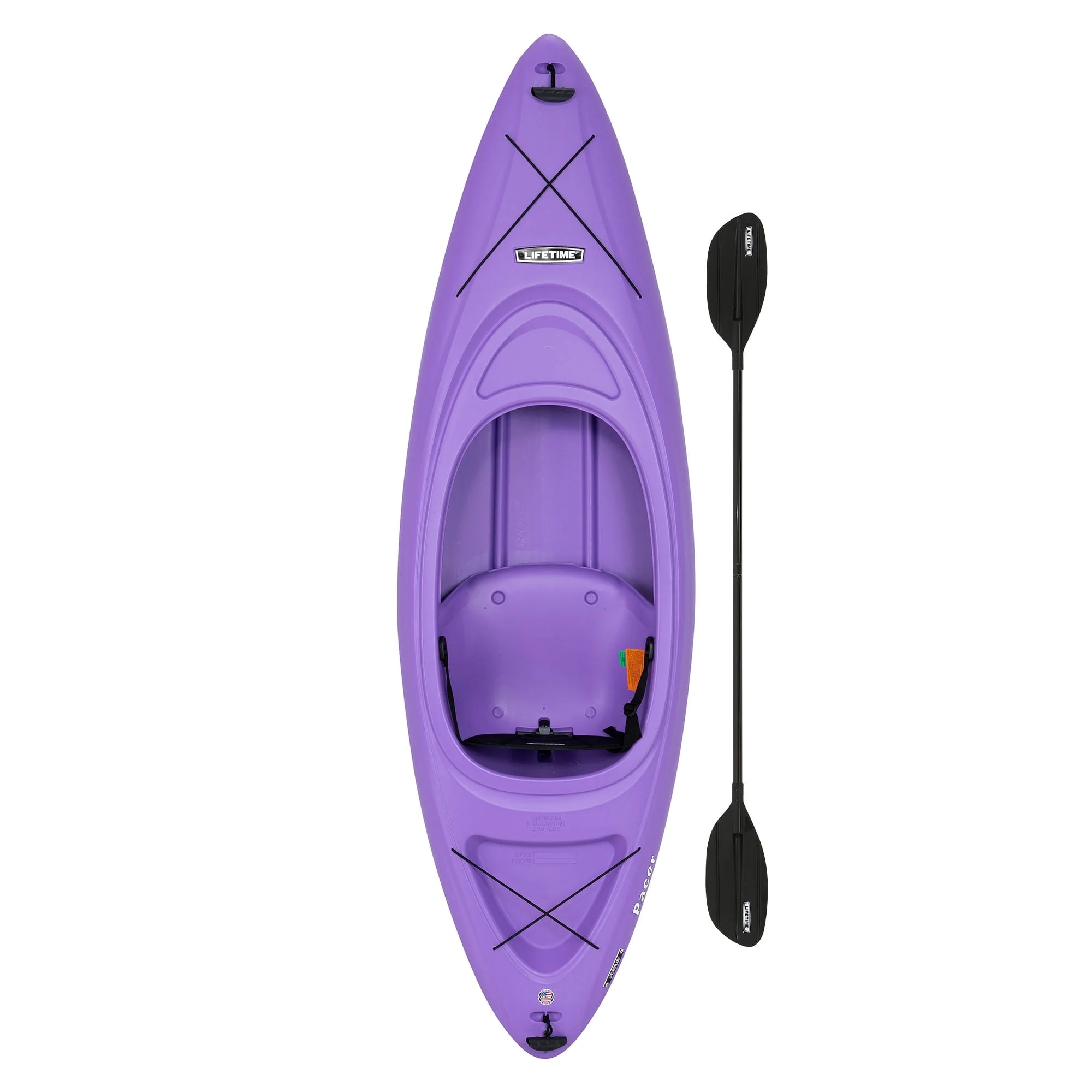 Lifetime Pacer 8 ft Sit-Inside Kayak, Lavender (91119) - Radiant Selections