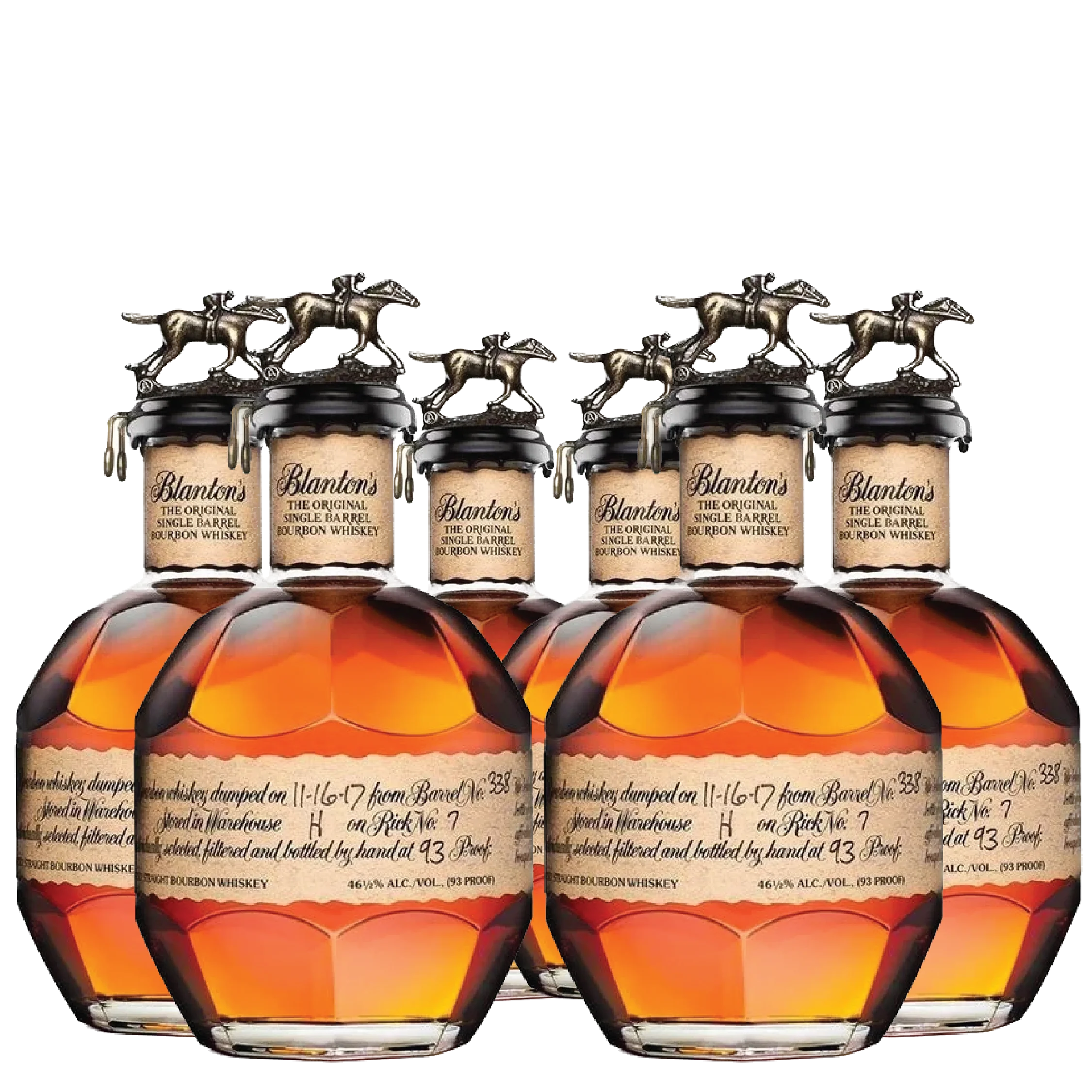 6 Bottles of Blanton's Single Barrel Bundle - 750ml - Nestor Liquor