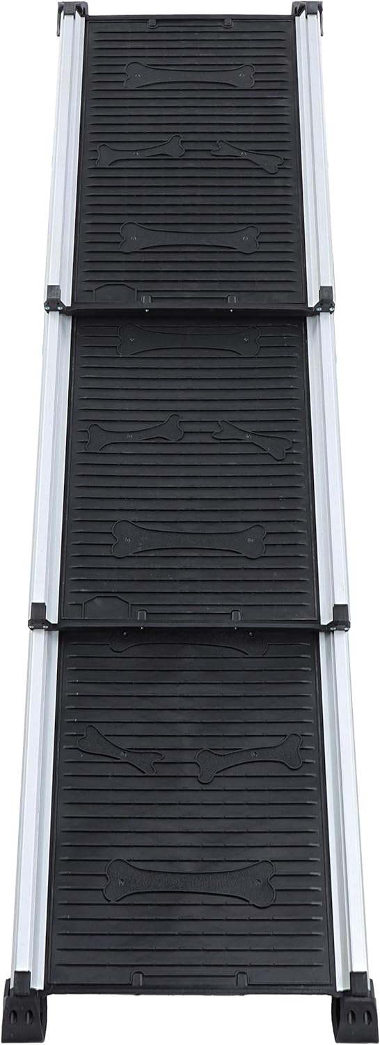 MiMu Dog Ramp - 1 Collapsible Dog Ramp for Car - Gripped Traction Pet Ramp - Outdoor Dog Ramp for Small or Large Pups
