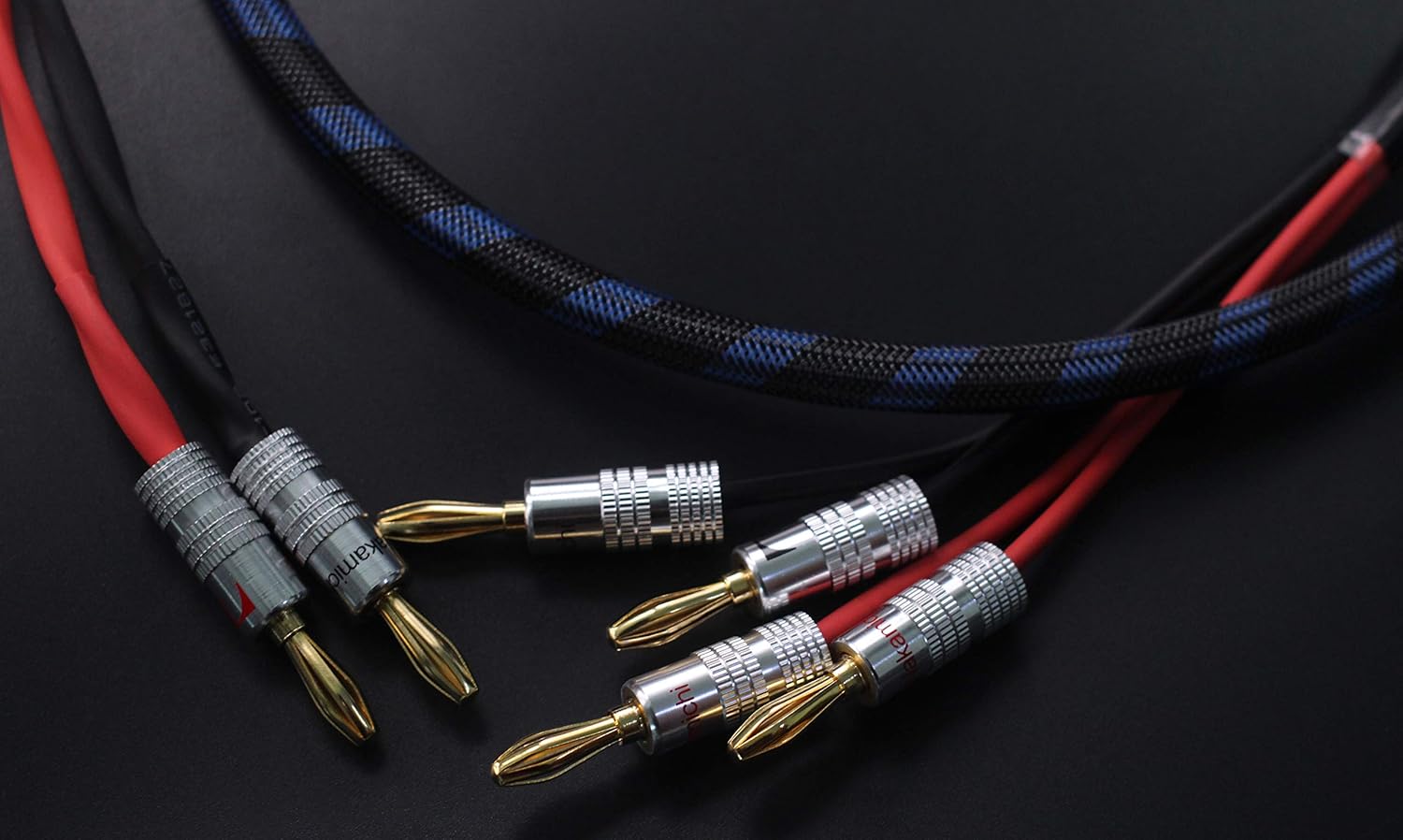 KK Cable CB-2B Bi-Wire Speaker Cable (2 Banana Plugs - 4 Banana Plugs), 1pair Set (Total 12banana Plugs), CB-2B (3M(9.84ft))