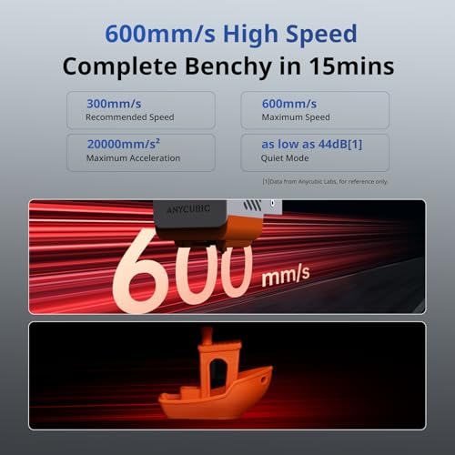 Anycubic 3D Printer Kobra S1 Combo, Multi-Color 3D Printer Max 600mm/s High Speed Printing High Precision