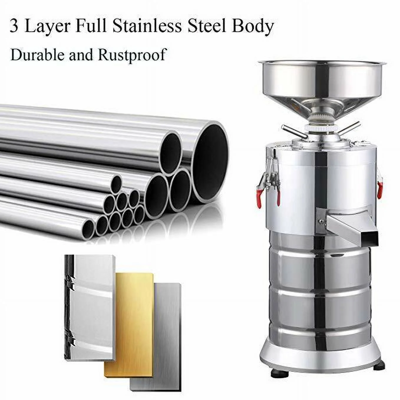 1100W Electric Peanut Butter Making Machine Home Commercial Sesame Walnut Grinder
