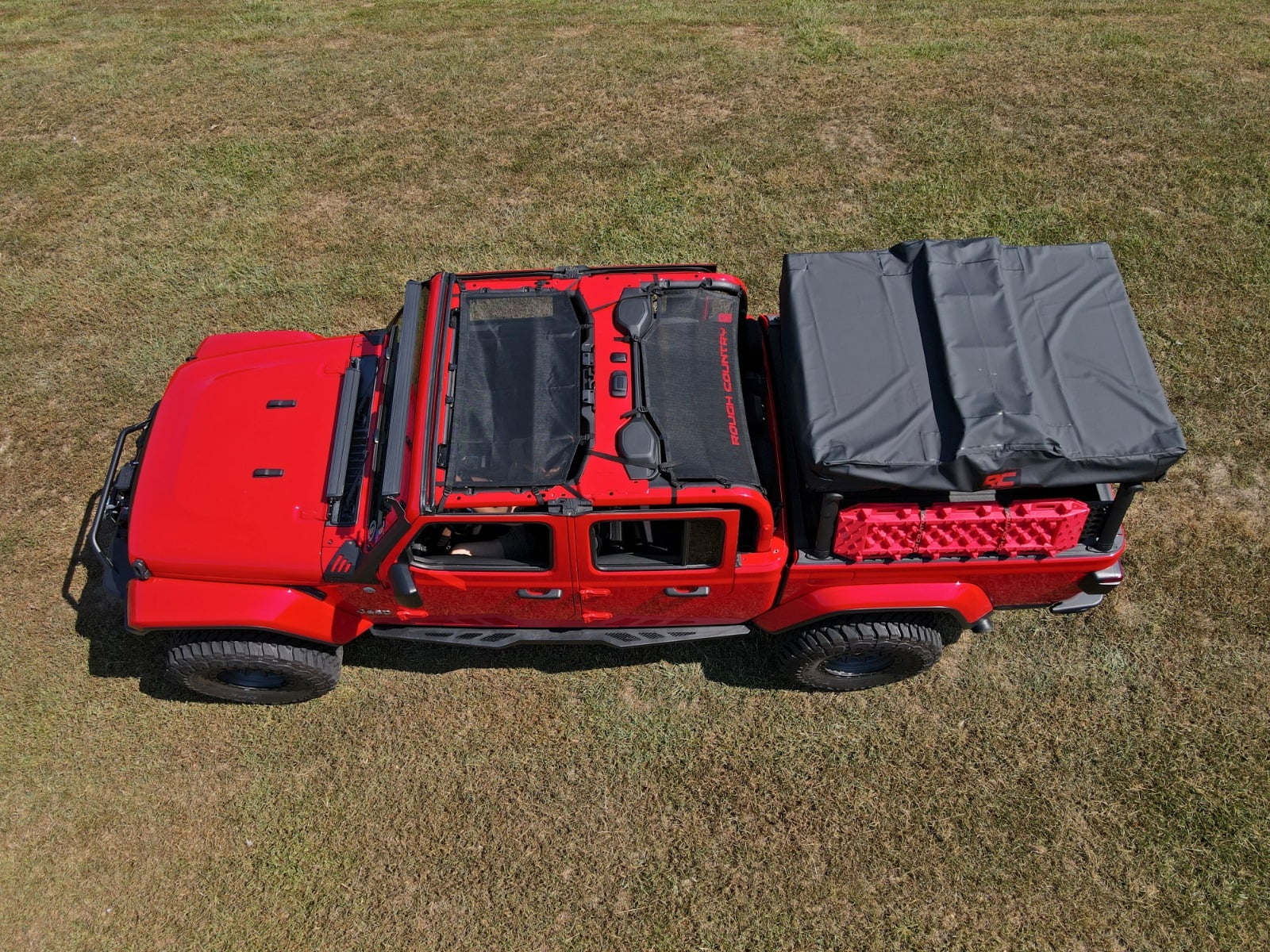 Rough Country Black Mesh Bikini Top for 2020-2022 Jeep Gladiator JT - 85118