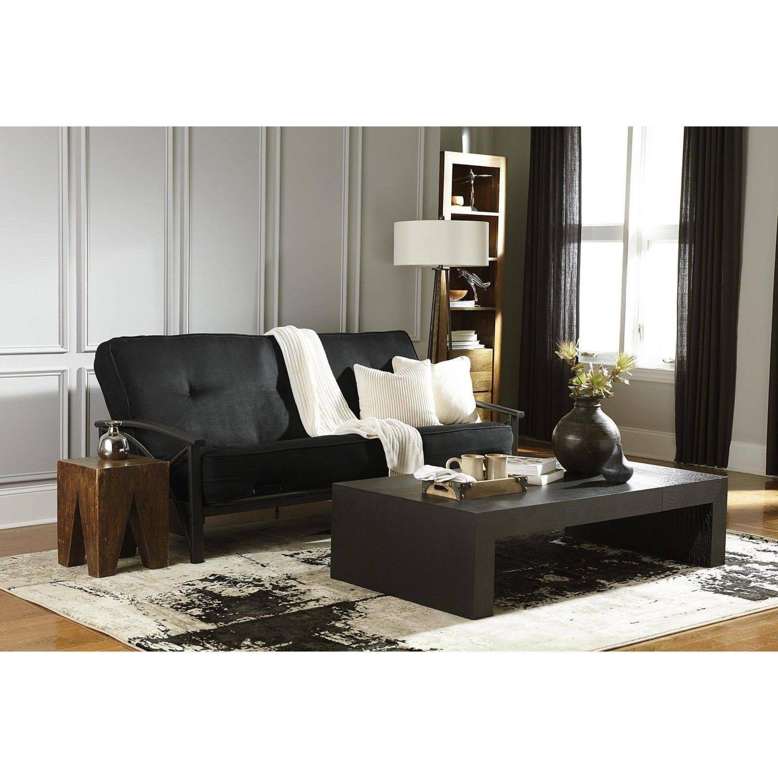 DHP 8-Inch Independently Encased Coil Futon Mattress Full Size Black