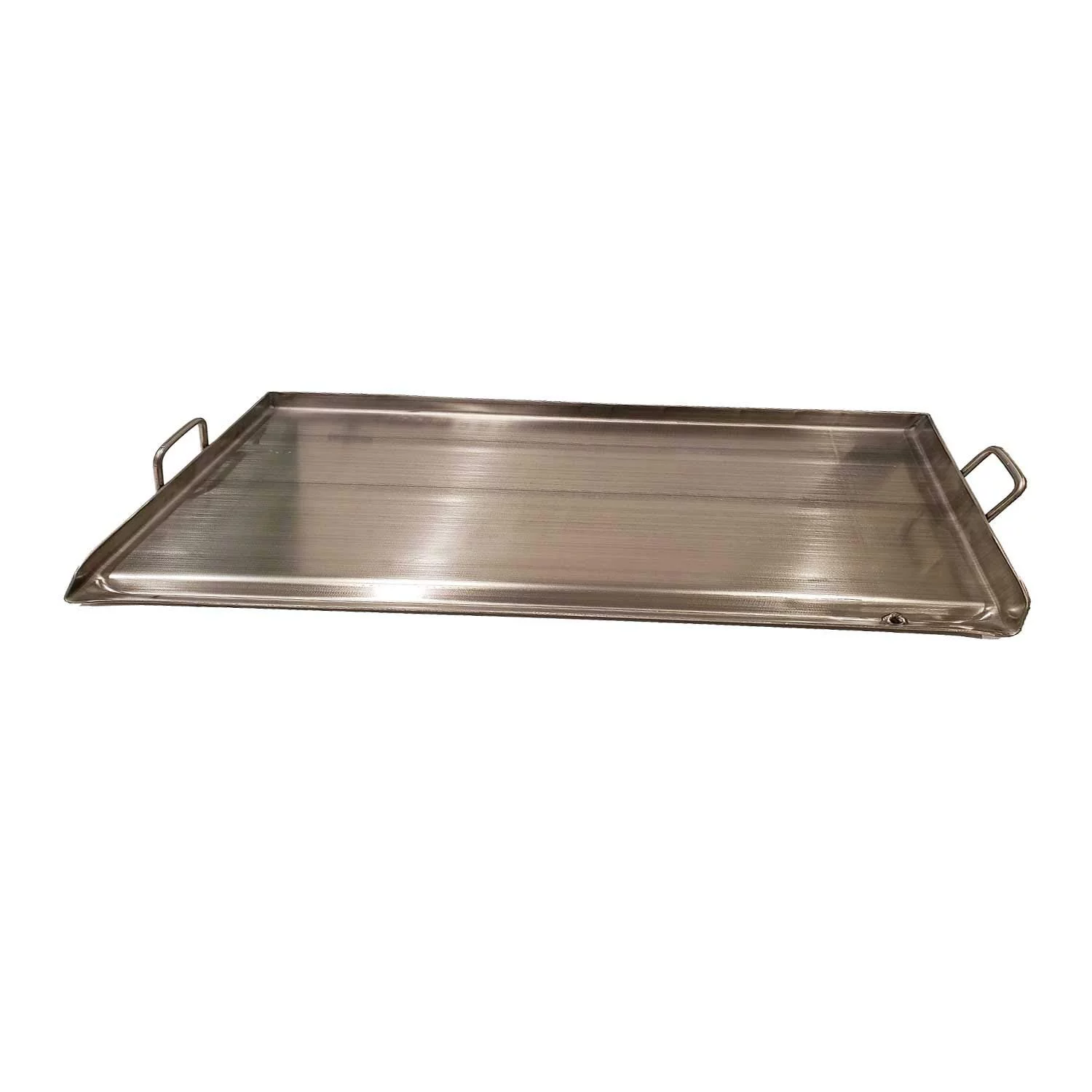 Stainless Steel Rectangular Comal Plancha Griddle 32" x 17" for Barbeque Grilling Tacos Hamburgers