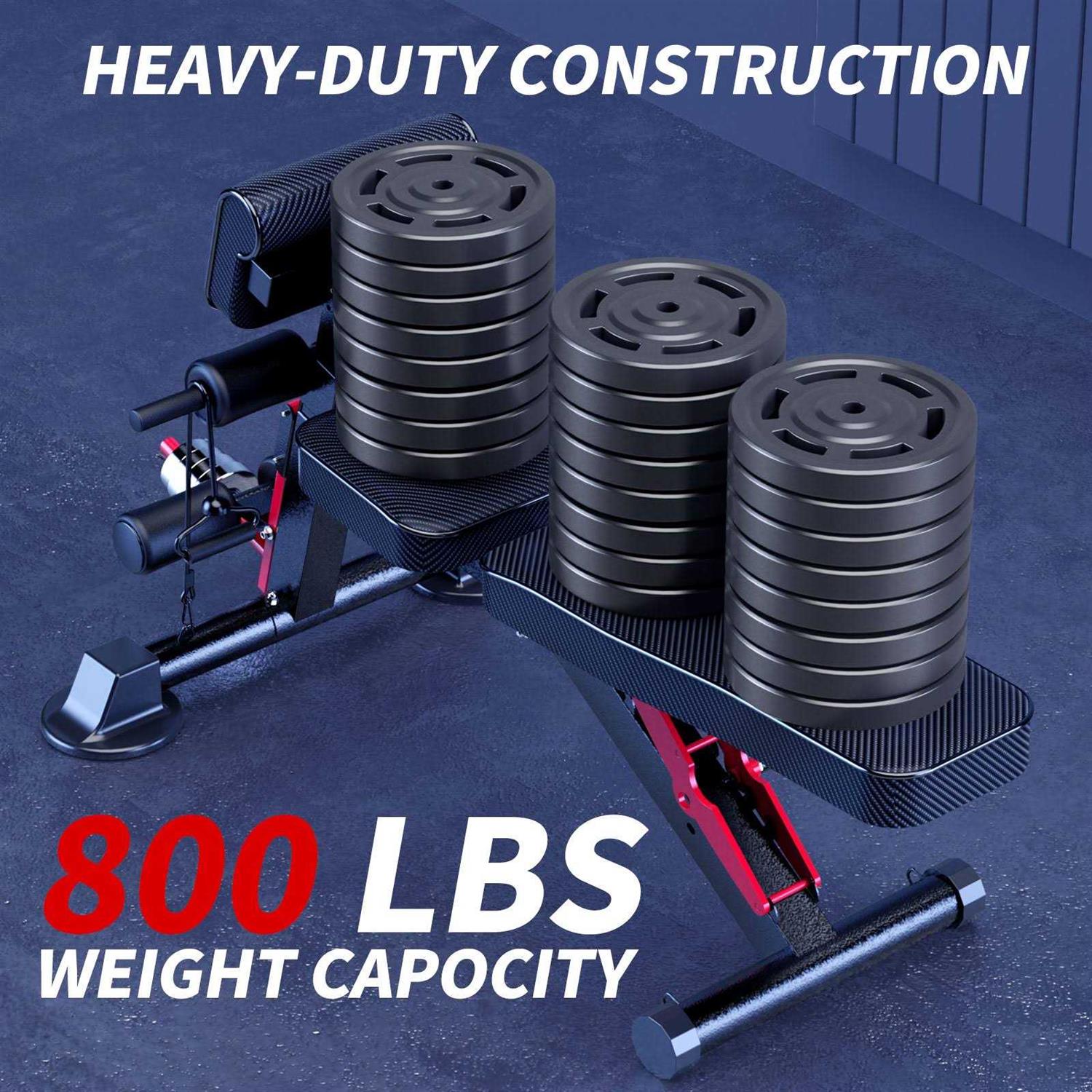 K Kingkang Adjustable Weight Bench Utility Workout Bench for Home Gym,Foldable Incline Decline Benches for Full Body Workout