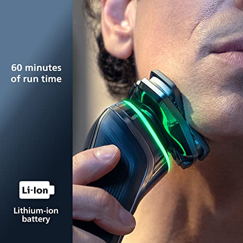 Philips Norelco Shaver Series 9000, Wet and Dry Electric Shaver, with Lift & Cut Shaving System and SenseIQ Technology, Pop-up Trimmer, Cleaning Pod