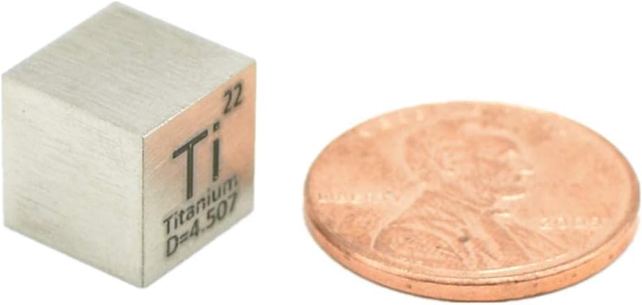 9 PCS Element Cube Set 10mm Density Cubes Up to 99.99% Pure Daily Metal Cubest Titanium Bismuth Carbon Nickel Iron Copper Zinc Aluminium Tin for