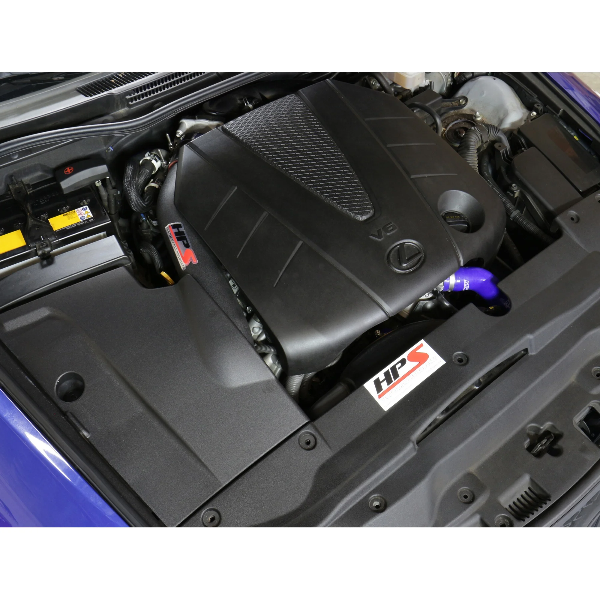HPS Performance Black Shortram Air Intake Kit + Heat Shield Cool Ram Compatible for 2014-2020 Lexus IS350 3.5L 2014-2015 Lexus IS250 2.5L V6