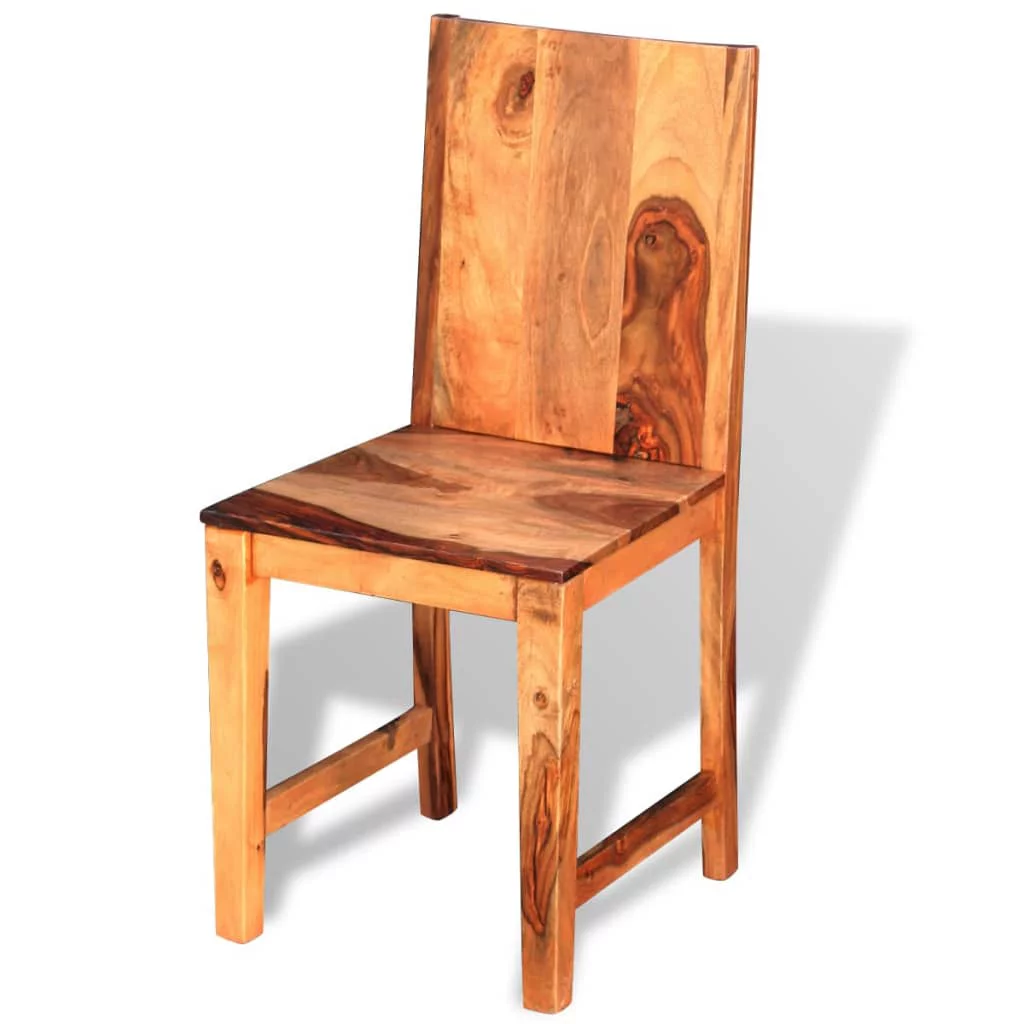 Aibecy Dining Chairs 4 pcs Solid Sheesham Wood