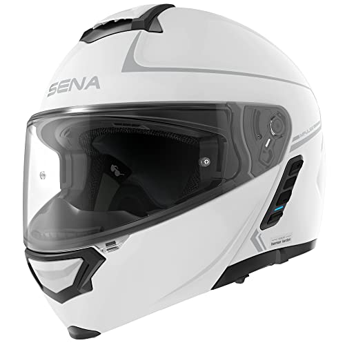 Sena Impulse DOT Flip Up Modular Bluetooth Helmet w/Sound by Harman Kardon Dual Visor Helmet with Integrated Mesh Intercom System / MP3 / Voice Dial